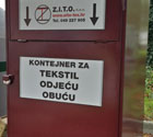 Kontejner za tekstil, odjeću i obuću